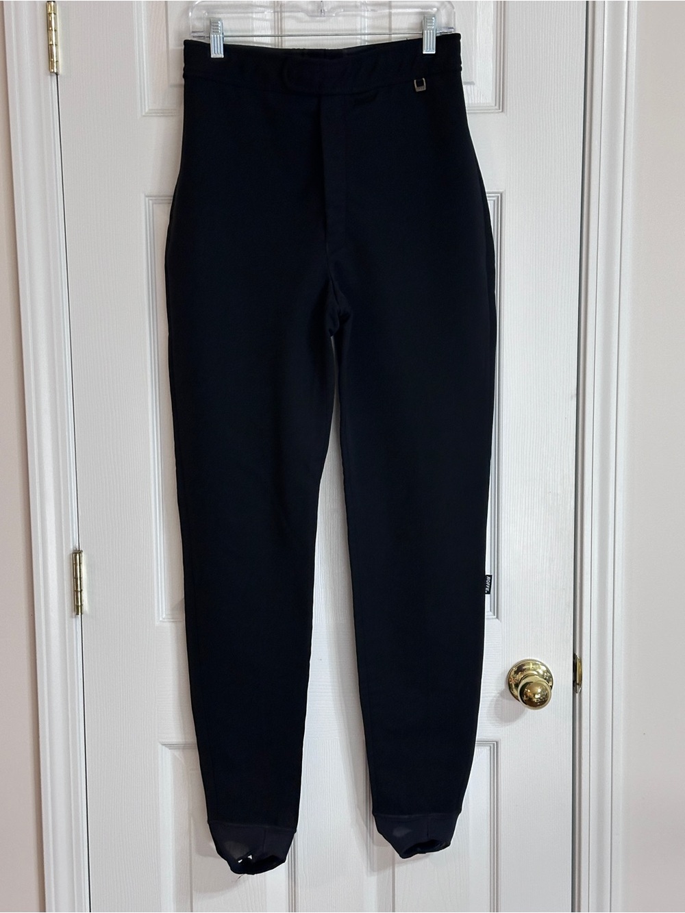 VTG Roffe Solo ITB Black Stirrup Ski Pants 12 X-Long Wool Blend USA